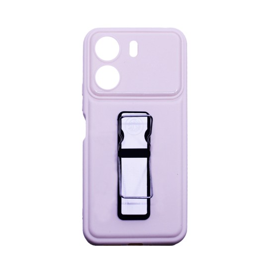Sillicone Case with Support for Xiaomi Redmi 13C/Poco C65 Cream Sillicone Case with Support for Xiaomi Redmi 13C/Poco C65 Cream