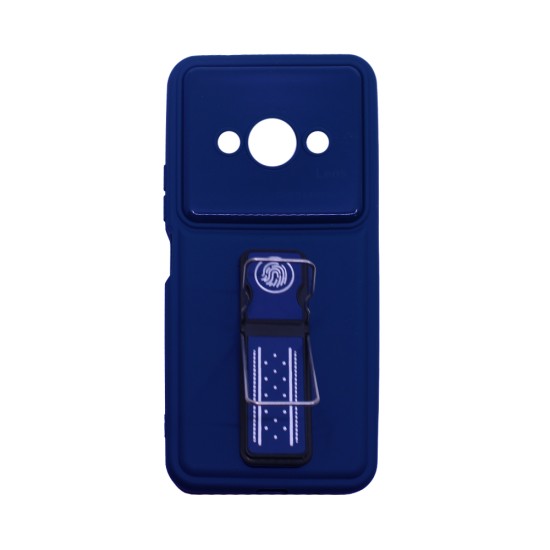 Sillicone Case with Support for Xiaomi Redmi A3 Blue Sillicone Case with Support for Xiaomi Redmi A3 Blue