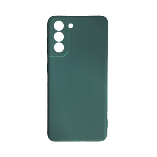 Silicone Case with Camera Shield for Samsung Galaxy S22 Dark Green