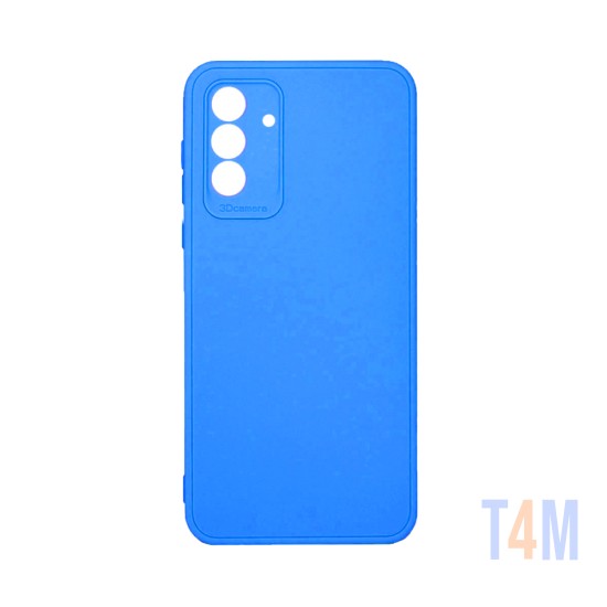 Capa de Silicone Macio com Moldura de Câmera para Samsung Galaxy A55 5G Azul
