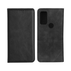 Capa de Couro com Bolso Interno para Alcatel 1S 2021  Preto Capa de Couro com Bolso Interno para Alcatel 1S 2021  Preto
