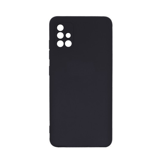 Silicone Case with Camera Shield for Samsung Galaxy A51 Black