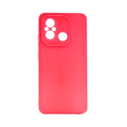 Capa de silicone com moldura de câmera para Xiaomi Redmi 12c Vermelho Capa de silicone com moldura de câmera para Xiaomi Redmi 12c Vermelho