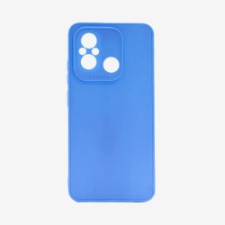 Capa de silicone com moldura de câmera para Xiaomi Redmi 12c Azul Capa de silicone com moldura de câmera para Xiaomi Redmi 12c Azul
