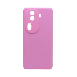 Capa de Silicone com Moldura de Câmera para Oppo Reno11 Pro Rosa Capa de Silicone com Moldura de Câmera para Oppo Reno11 Pro Rosa