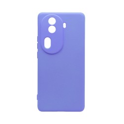 Capa de Silicone com Moldura de Câmera para Oppo Reno11 Pro Roxo Capa de Silicone com Moldura de Câmera para Oppo Reno11 Pro Roxo