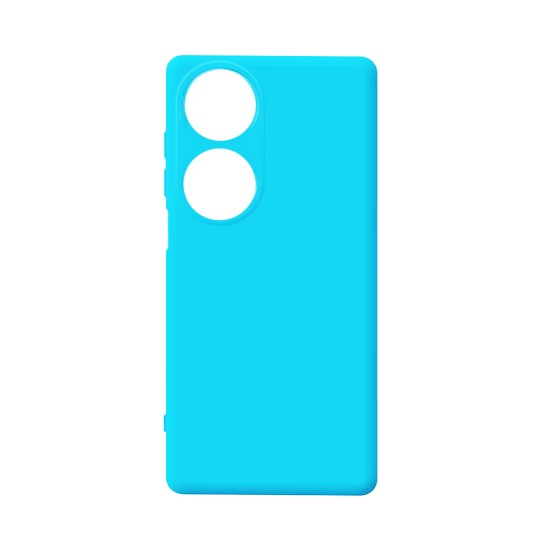 Silicone Case with Camera Shield for Huawei Honor 90 Smart/Honor X7B Blue Silicone Case with Camera Shield for Huawei Honor 90 Smart/Honor X7B Blue
