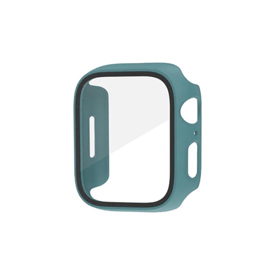 Cover+Tempered Glass for Apple iwatch Series 45mm Green