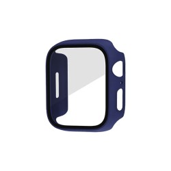 Capa+Vidro Temperado para Apple iwatch Série 45mm Azul Capa+Vidro Temperado para Apple iwatch Série 45mm Azul