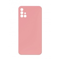 Silicone Case with Camera Shield for Samsung Galaxy A51 Pink