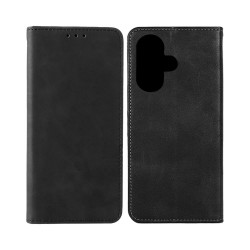 Capa de Couro com Bolso Interno para Xiaomi Redmi 13 Preto Capa de Couro com Bolso Interno para Xiaomi Redmi 13 Preto