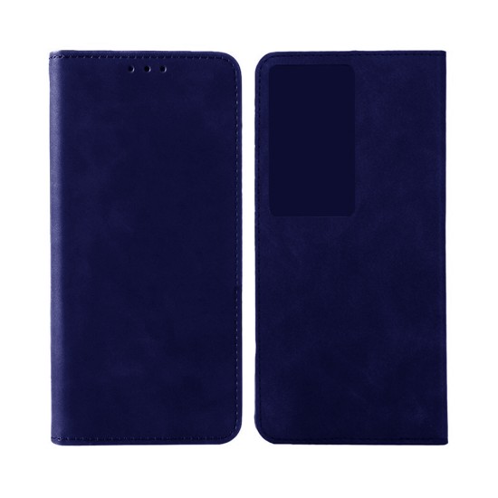 Leather Flip Cover with Internal Pocket For Huawei Honor 90 Smart 5G Blue Leather Flip Cover with Internal Pocket For Huawei Honor 90 Smart 5G Blue