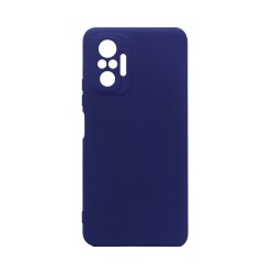 Silicone Case with Camera Shield for Xiaomi Redmi Note 10 Pro Dark Blue