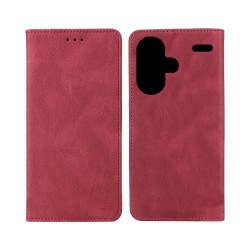 Capa Flip de Couro com Bolso Interno para Xiaomi Redmi Note 13 Pro Plus 5G Vermelho Capa Flip de Couro com Bolso Interno para Xiaomi Redmi Note 13 Pro Plus 5G Vermelho