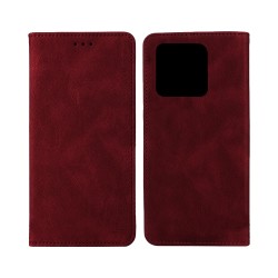 Capa Flip de Couro com Bolso Interno para Xiaomi Redmi 10c Vermelho Capa Flip de Couro com Bolso Interno para Xiaomi Redmi 10c Vermelho