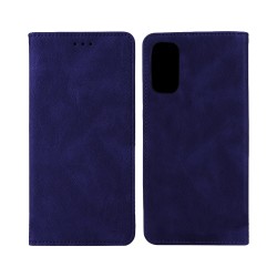 Capa Flip de Couro com Bolso Interno para Samsung Galaxy S20 FE Azul Capa Flip de Couro com Bolso Interno para Samsung Galaxy S20 FE Azul