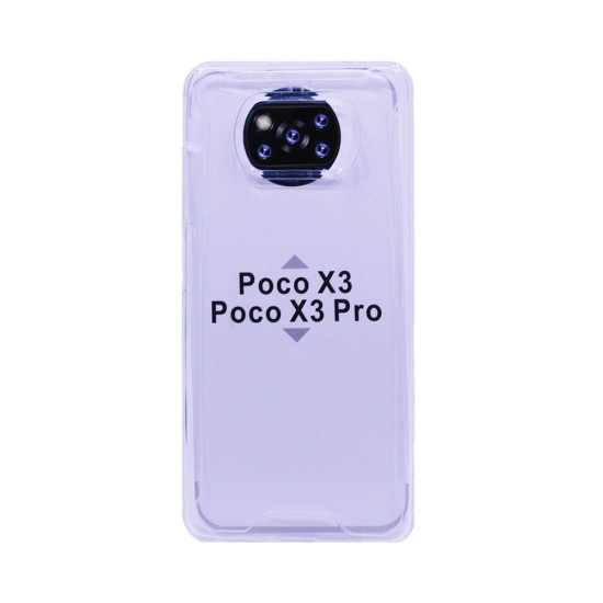 Hard Silicone Case for Xiaomi Poco X3/Poco X3 Pro Transparent Hard Silicone Case for Xiaomi Poco X3/Poco X3 Pro Transparent
