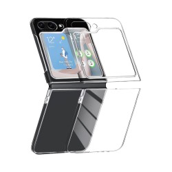 Capa de Silicone Dura para Samsung Galaxy Z Flip 5 5G Transparente Capa de Silicone Dura para Samsung Galaxy Z Flip 5 5G Transparente