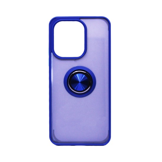 Case with Support Ring for Oppo A40 4G/A3 4G Smoked Blue