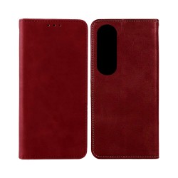 Capa de Couro com Bolso Interno para Oppo A60 Vermehlo Capa de Couro com Bolso Interno para Oppo A60 Vermehlo