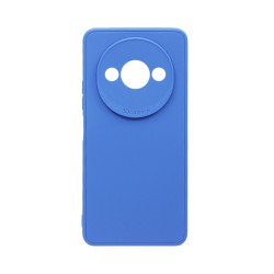 Soft Silicone Case with Camera Shield for Xiaomi Redmi A3 Blue