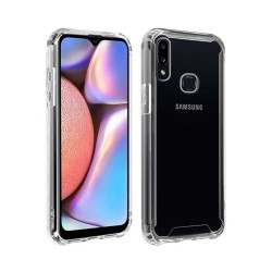 Capa de Silicone Dura para Samsung Galaxy A10S Transparente Capa de Silicone Dura para Samsung Galaxy A10S Transparente