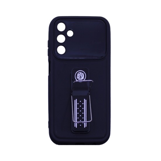 Sillicone Case with Support for Samsung Galaxy A15 Black Sillicone Case with Support for Samsung Galaxy A15 Black