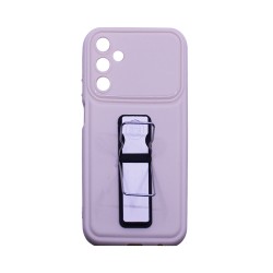 Capa Silicone com suporte para Samsung Galaxy A25 Creme Capa Silicone com suporte para Samsung Galaxy A25 Creme