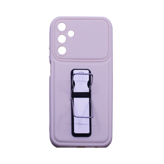 Sillicone Case with Support for Samsung Galaxy A25 Cream Sillicone Case with Support for Samsung Galaxy A25 Cream