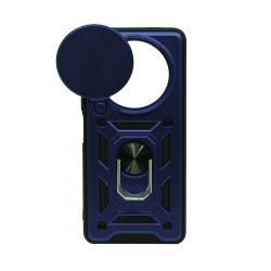 Capa Duro Designer Com Suporte E Proteção De Câmera Para Xiaomi Redmi A3 Azul Capa Duro Designer Com Suporte E Proteção De Câmera Para Xiaomi Redmi A3 Azul