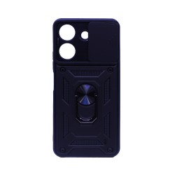 Capa Duro Designer Com Suporte E Proteção De Câmera Para Xiaomi Redmi 13C/Poco C65 Preto Capa Duro Designer Com Suporte E Proteção De Câmera Para Xiaomi Redmi 13C/Poco C65 Preto