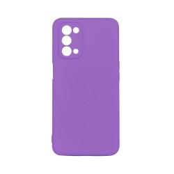 Silicone Case with Camera Shield for Oppo A54 Purple Silicone Case with Camera Shield for Oppo A54 Purple