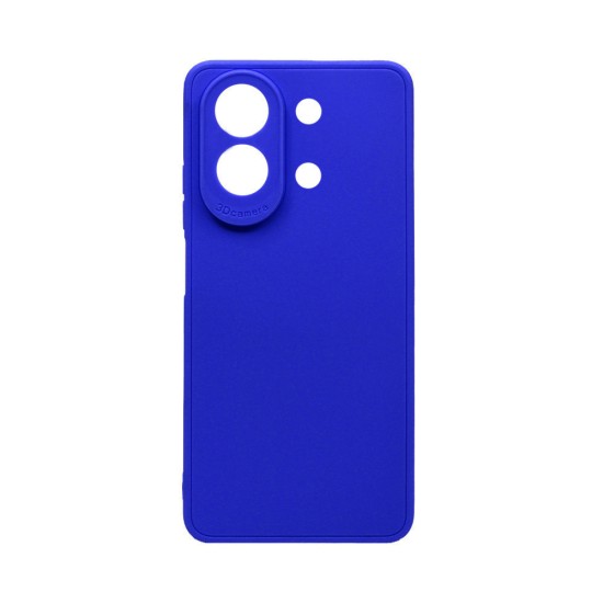 Soft Silicone Case with Camera Shield for Xiaomi Redmi Note 13 4G Dark Blue Soft Silicone Case with Camera Shield for Xiaomi Redmi Note 13 4G Dark Blue