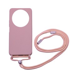 Silicone Case with String for Xiaomi Redmi A3 Pink Silicone Case with String for Xiaomi Redmi A3 Pink