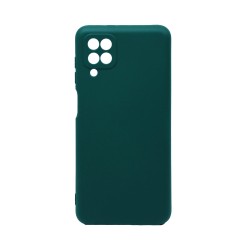 Silicone Case with Camera Shield for Samsung Galaxy A12 4G/A12 5G Dark Green Silicone Case with Camera Shield for Samsung Galaxy A12 4G/A12 5G Dark Green
