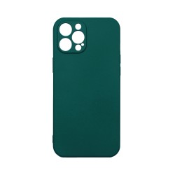 Silicone Case with Camera Shield for Apple iPhone 12 Pro Max Dark Green Silicone Case with Camera Shield for Apple iPhone 12 Pro Max Dark Green