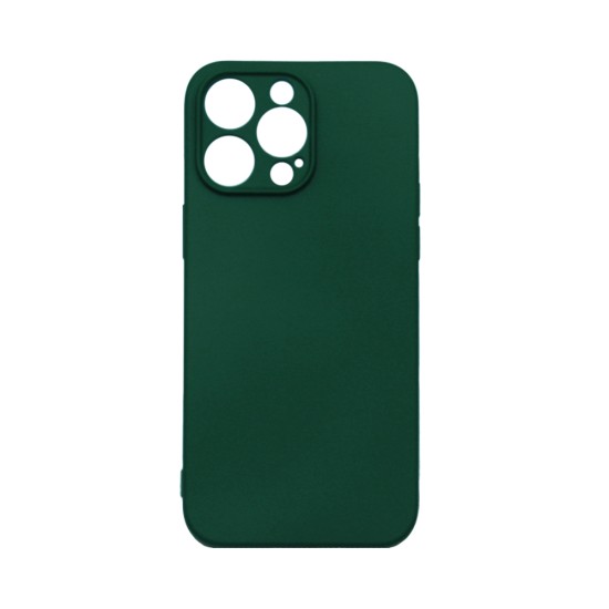 Silicone Case with Camera Shield for Apple iPhone 13 Pro Max Dark Green