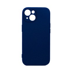 Silicone Case with Camera Shield for Apple iPhone 15 Dark Blue Silicone Case with Camera Shield for Apple iPhone 15 Dark Blue