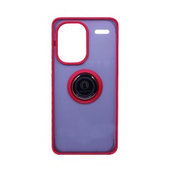 Case with Support Ring for Xiaomi Redmi Note 13 Pro Plus 5G Smoked Red Case with Support Ring for Xiaomi Redmi Note 13 Pro Plus 5G Smoked Red