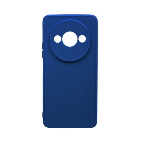Soft Silicone Case with Camera Shield for Xiaomi Redmi A3 Dark Blue Soft Silicone Case with Camera Shield for Xiaomi Redmi A3 Dark Blue