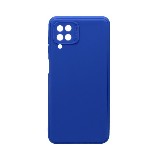 Soft Silicone Case with Camera Shield for Samsung Galaxy A12 Dark Blue Soft Silicone Case with Camera Shield for Samsung Galaxy A12 Dark Blue