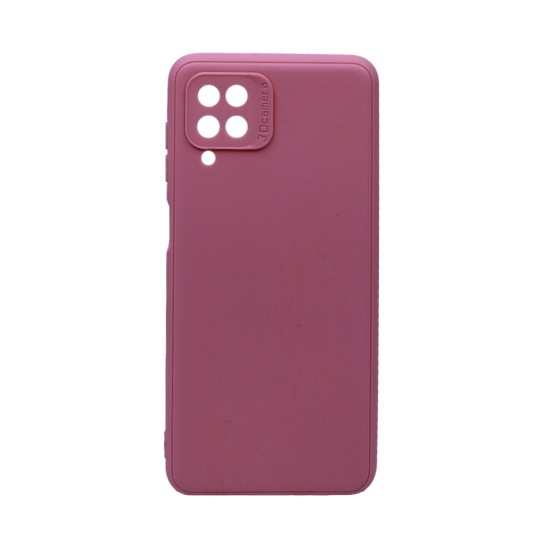 Soft Silicone Case with Camera Shield for Samsung Galaxy A12 Pink Soft Silicone Case with Camera Shield for Samsung Galaxy A12 Pink