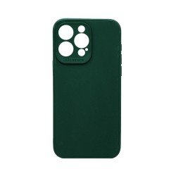Soft Silicone Case with Camera Shield for Apple iPhone 15 Pro Max Dark Green Soft Silicone Case with Camera Shield for Apple iPhone 15 Pro Max Dark Green