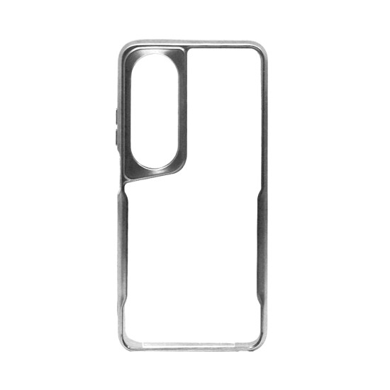 Funda Duro Transparente para Oppo A60 Plata Funda Duro Transparente para Oppo A60 Plata