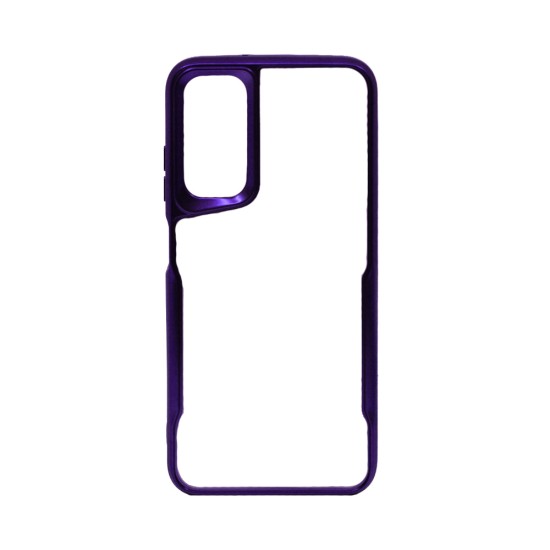 Transparent Hard Case for Samsung Galaxy A15 Purple