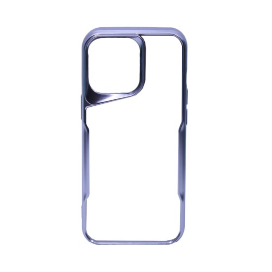 Funda Duro Transparente para Apple iPhone 15 Pro Max Plata Funda Duro Transparente para Apple iPhone 15 Pro Max Plata