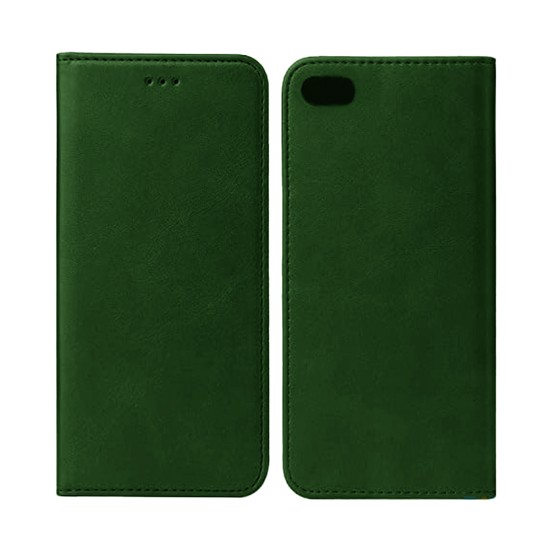 Capa Flip de Couro com Bolso Interno para Xiaomi Apple Iphone 7g/8g/SE Verde