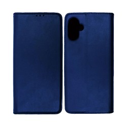 Leather Flip Cover with Internal Pocket For Samsung Galaxy A06 Blue Leather Flip Cover with Internal Pocket For Samsung Galaxy A06 Blue