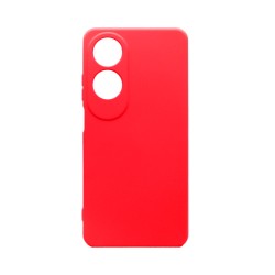 Silicone Case with Camera Shield for Oppo A60 Red Silicone Case with Camera Shield for Oppo A60 Red