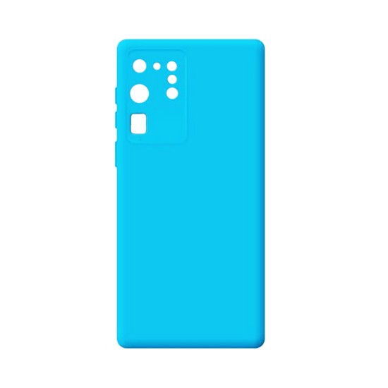 Silicone Case with Camera Shield for Samsung Galaxy S20 Ultra/S11 Plus Blue